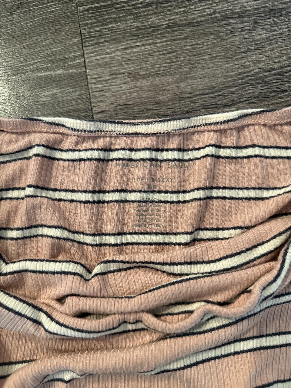 🩷 American Eagle Striped Ribbed Tube Top 🩷