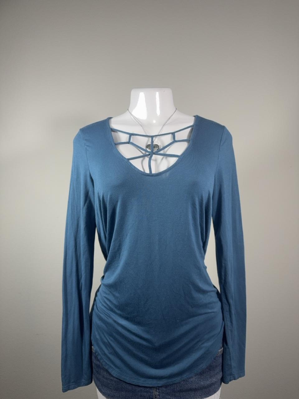 Y2K American Eagle Soft & Sexy teal long sleeve top