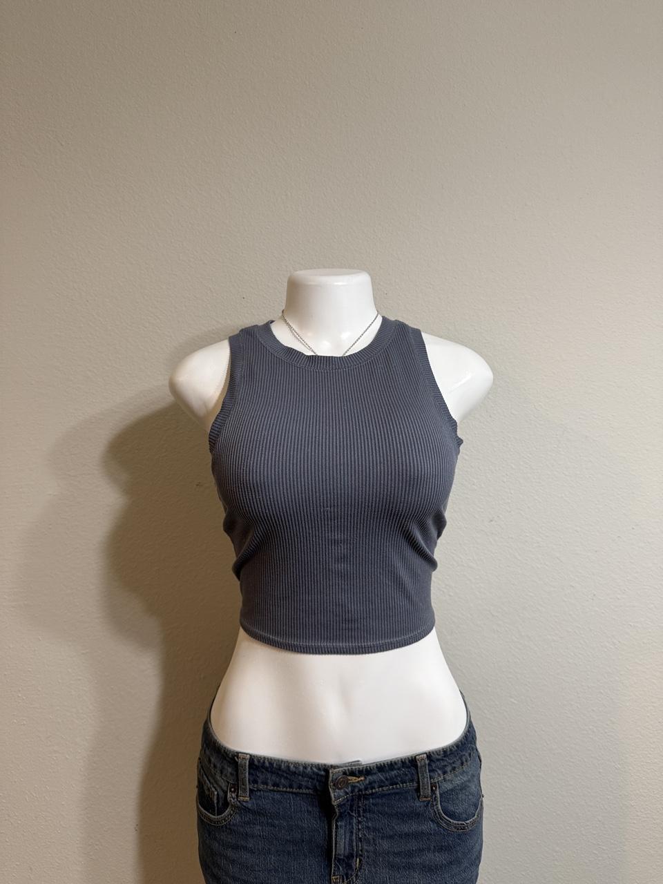 🩶 Hollister Ribbed Crop Tank 🩶