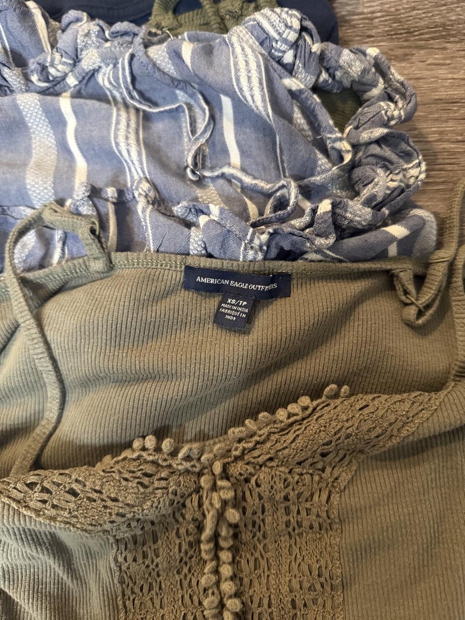 🤎 Vintage American Eagle Outfitters Olive Crochet Cami Top 🤎
