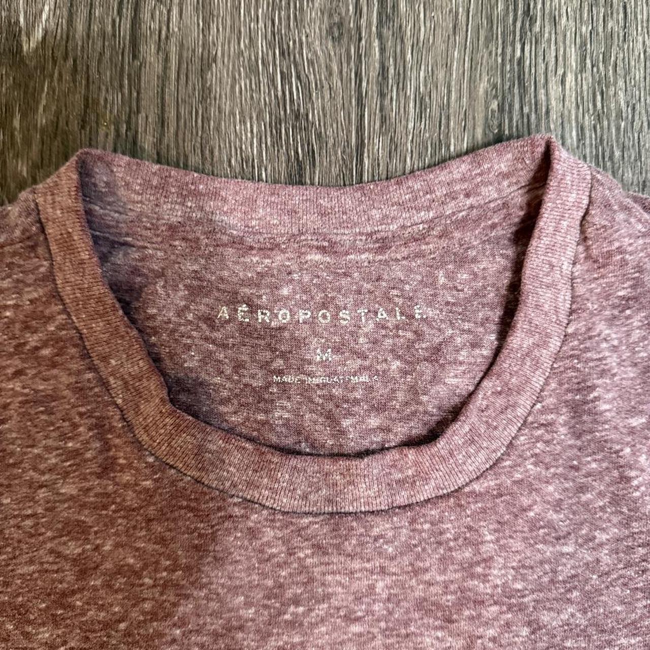Aeropostale Men's Pink and Red Shirt