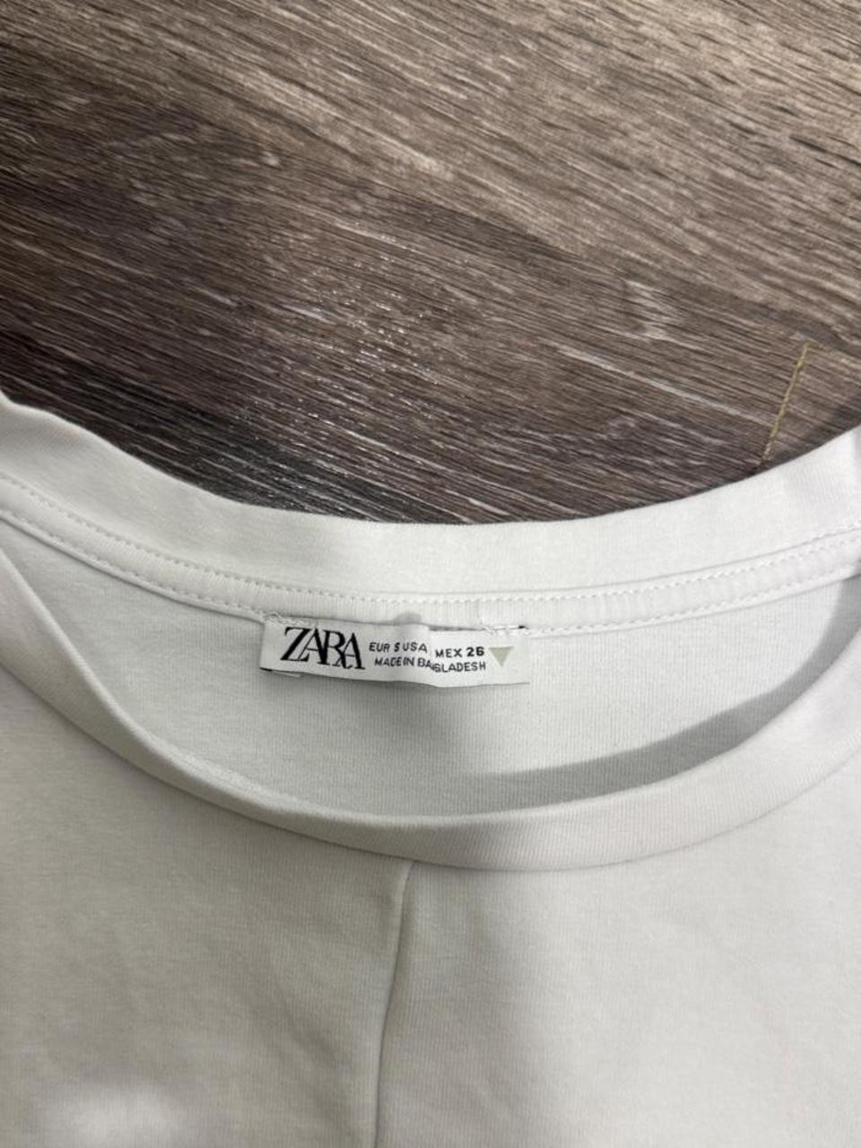 🤍 Zara Twist Front Crop Tee 🤍