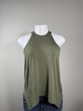 🤍 Y2K American Eagle Soft & Sexy Olive High Neck Tank Top 🤍