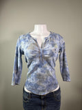 Y2K Fairycore One World Floral Henley Top