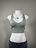 🤍 Aeropostale Seafoam Green Ribbed Cropped Tank 🤍