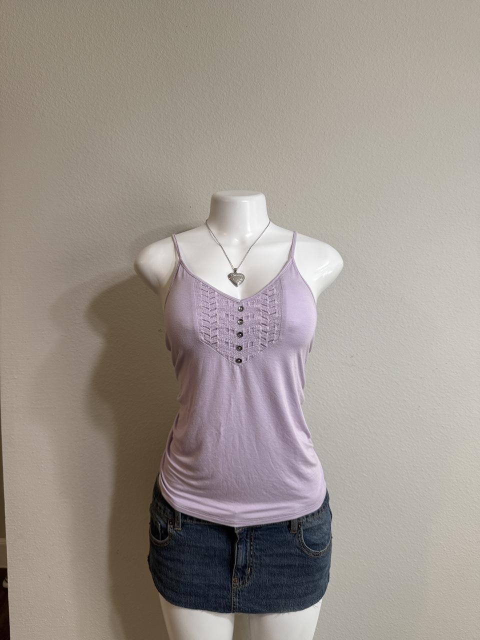 Y2K American Eagle Soft & Sexy Lace Trim Cami