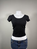 Y2K Black Baby Tee