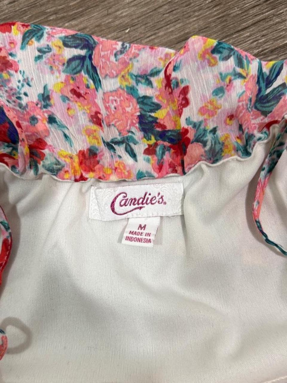 Candie's Floral Ruffle Tiered Cami Top