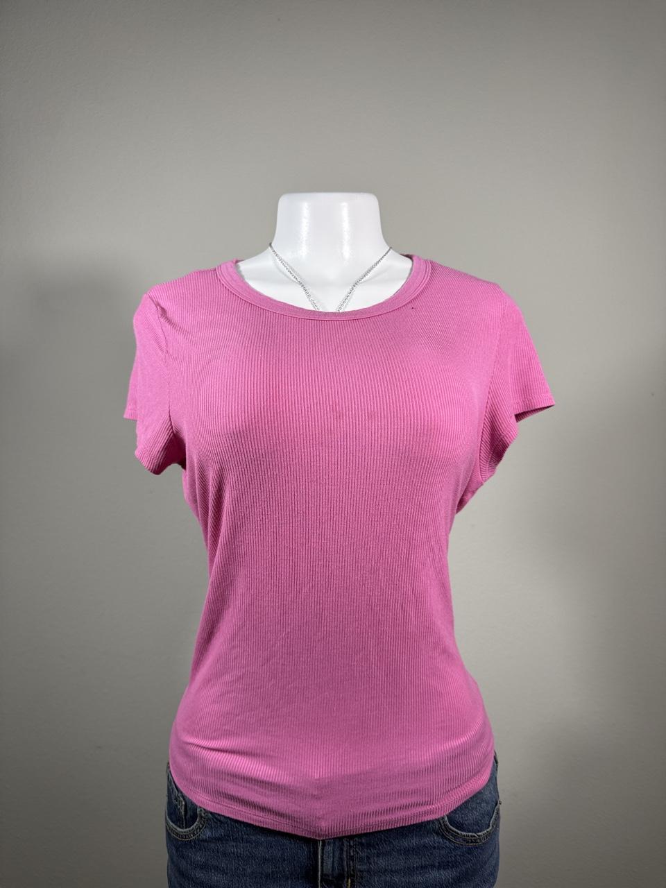 💖 American Eagle Pink Ribbed Tee 💖