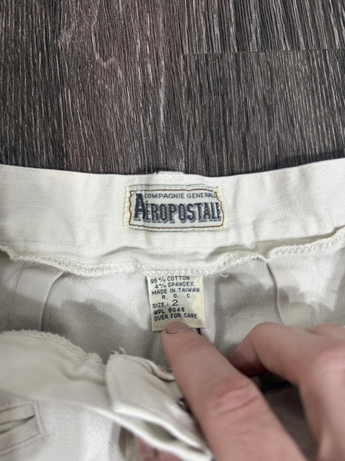 Aeropostale Women's White and Cream Jeans