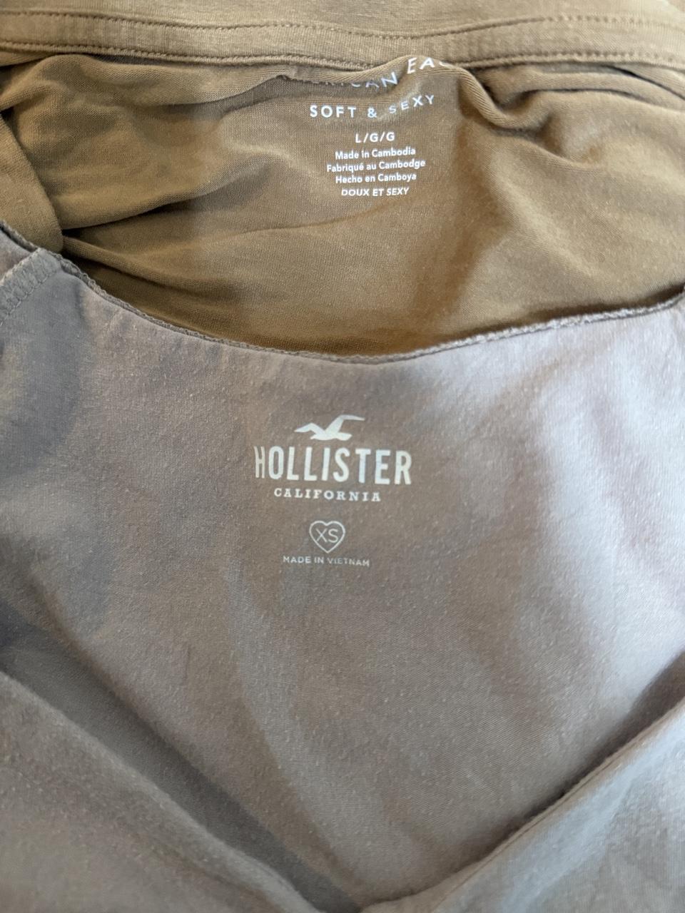 🤎 Hollister Ruched Crop Top 🤎