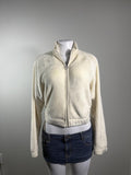 Y2K Hollister Cream Velour Full Zip Jacket