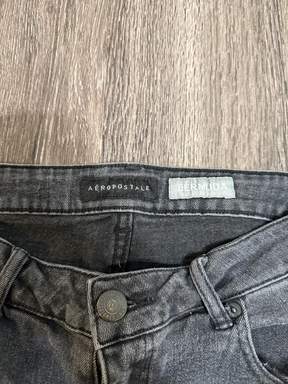 Aeropostale Women's Black and Grey Shorts