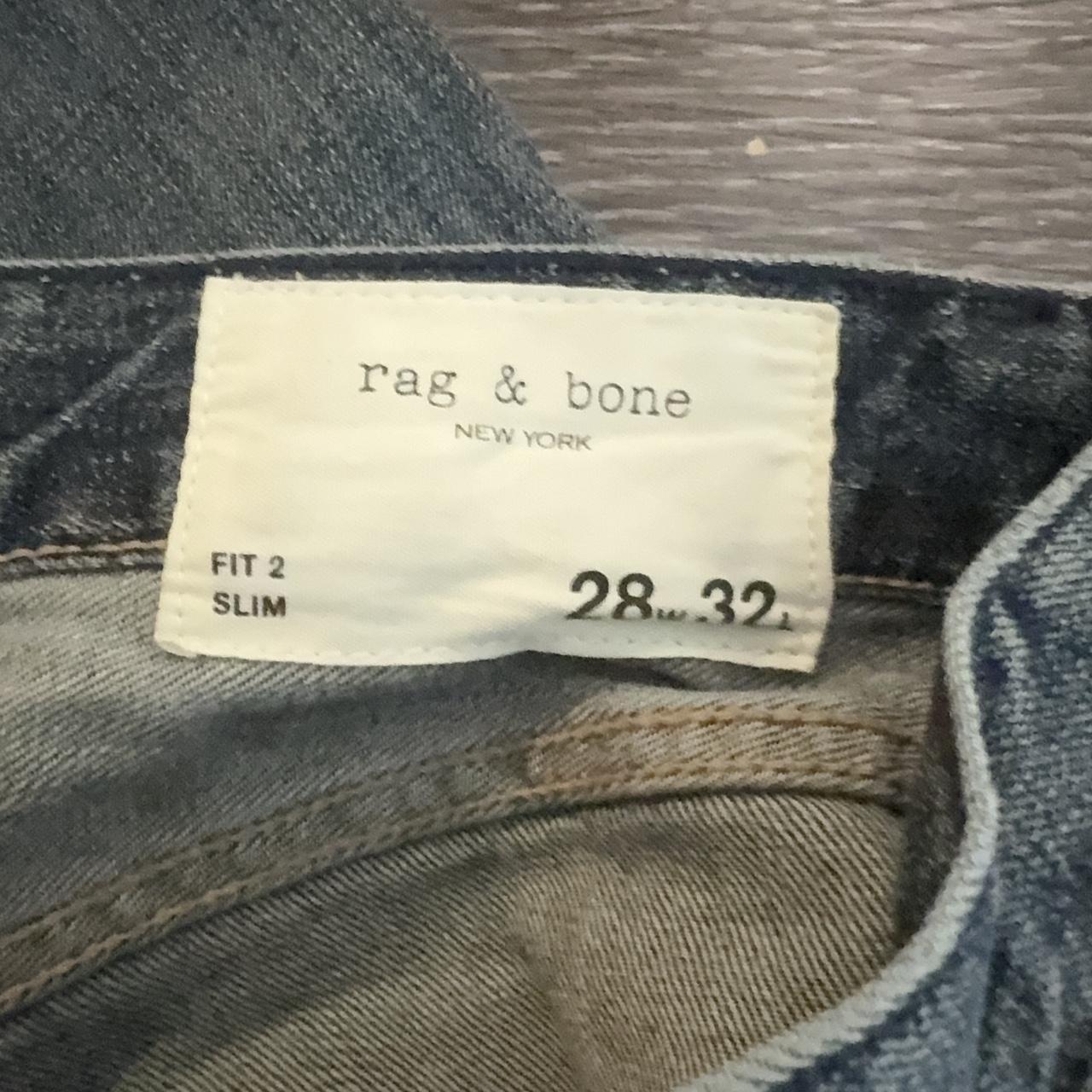 Rag & Bone Men's Blue and Navy Jeans
