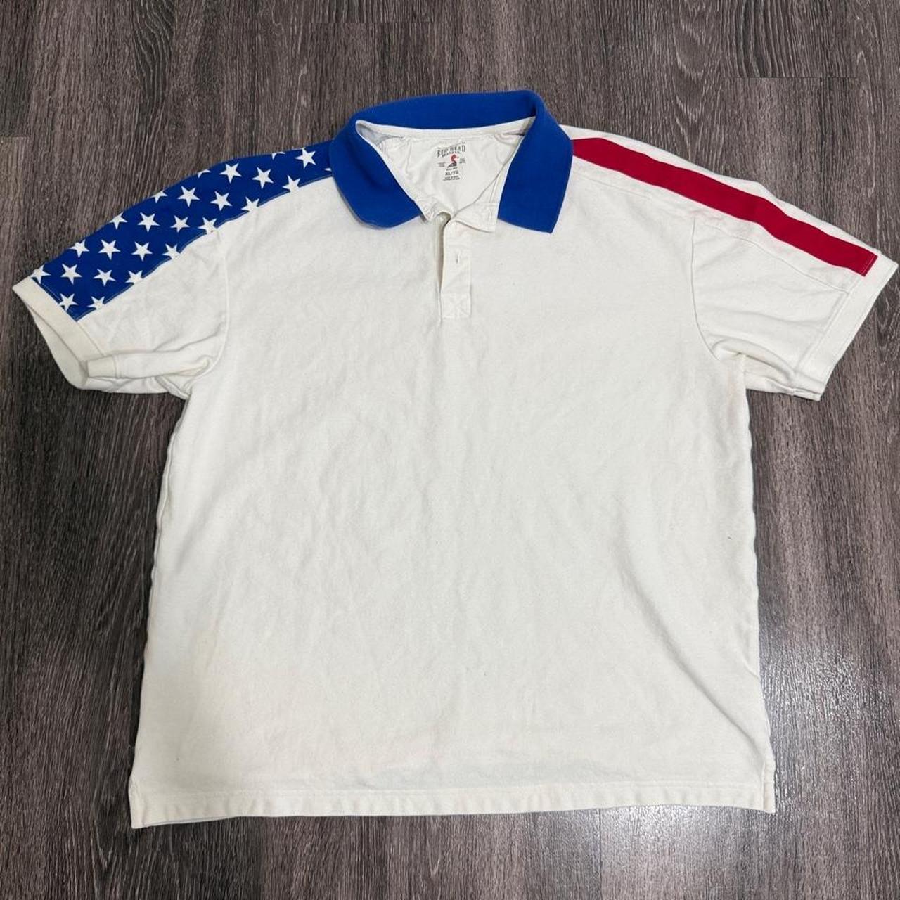 Redhead Clothing Men's White and Multi Polo-shirt