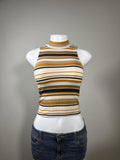 🤎 Vintage Aeropostale Striped Mock Neck Ribbed Tank 🤎