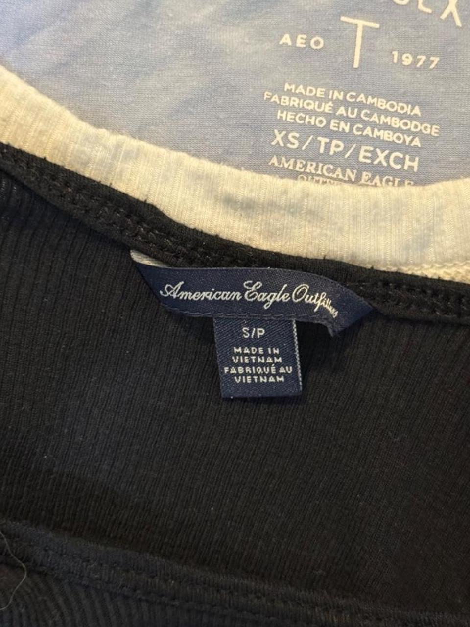 American Eagle Women's Black Vests-tanks-cami