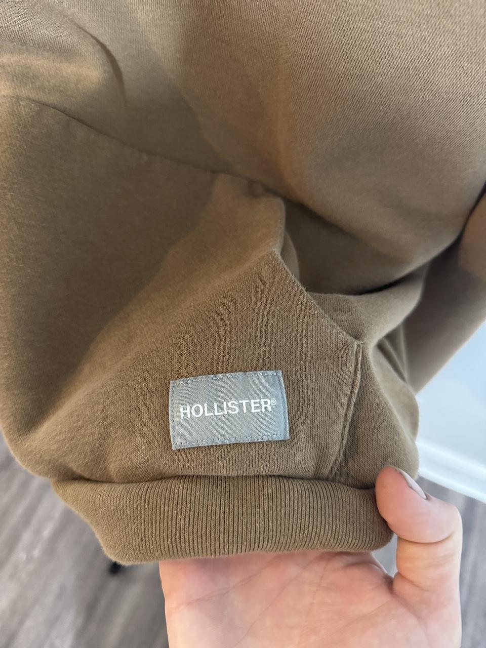 Hollister Co. Men's Tan and Brown Hoody