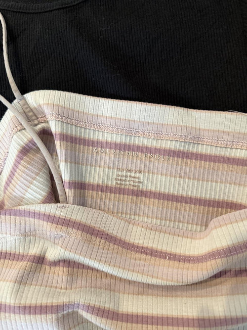 American Eagle Ribbed Striped Cami