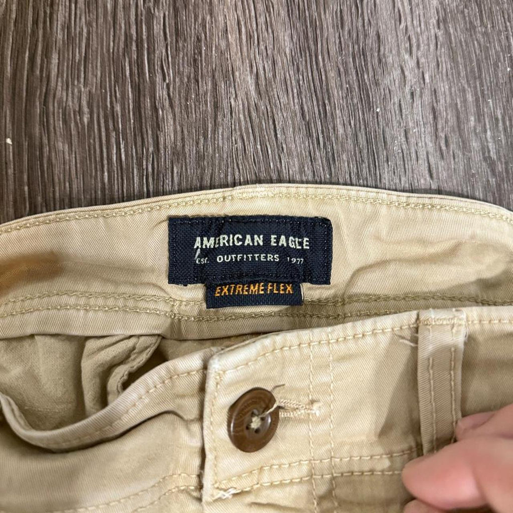 American Eagle Women's Tan and Cream Jeans