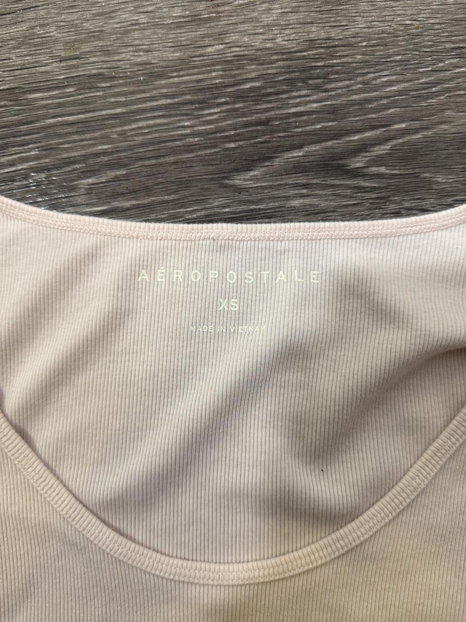 🤍 Aeropostale Blush Pink Ribbed Corset Baby Tee 🤍
