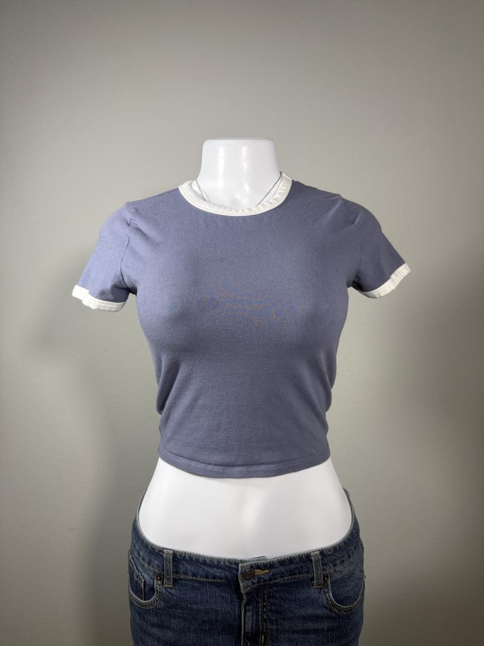 💙 Hollister Blue Ringer Baby Tee 💙