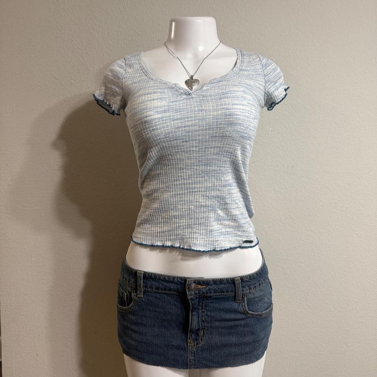 💗 Y2k Hollister T-Shirt with Ruffles 💗