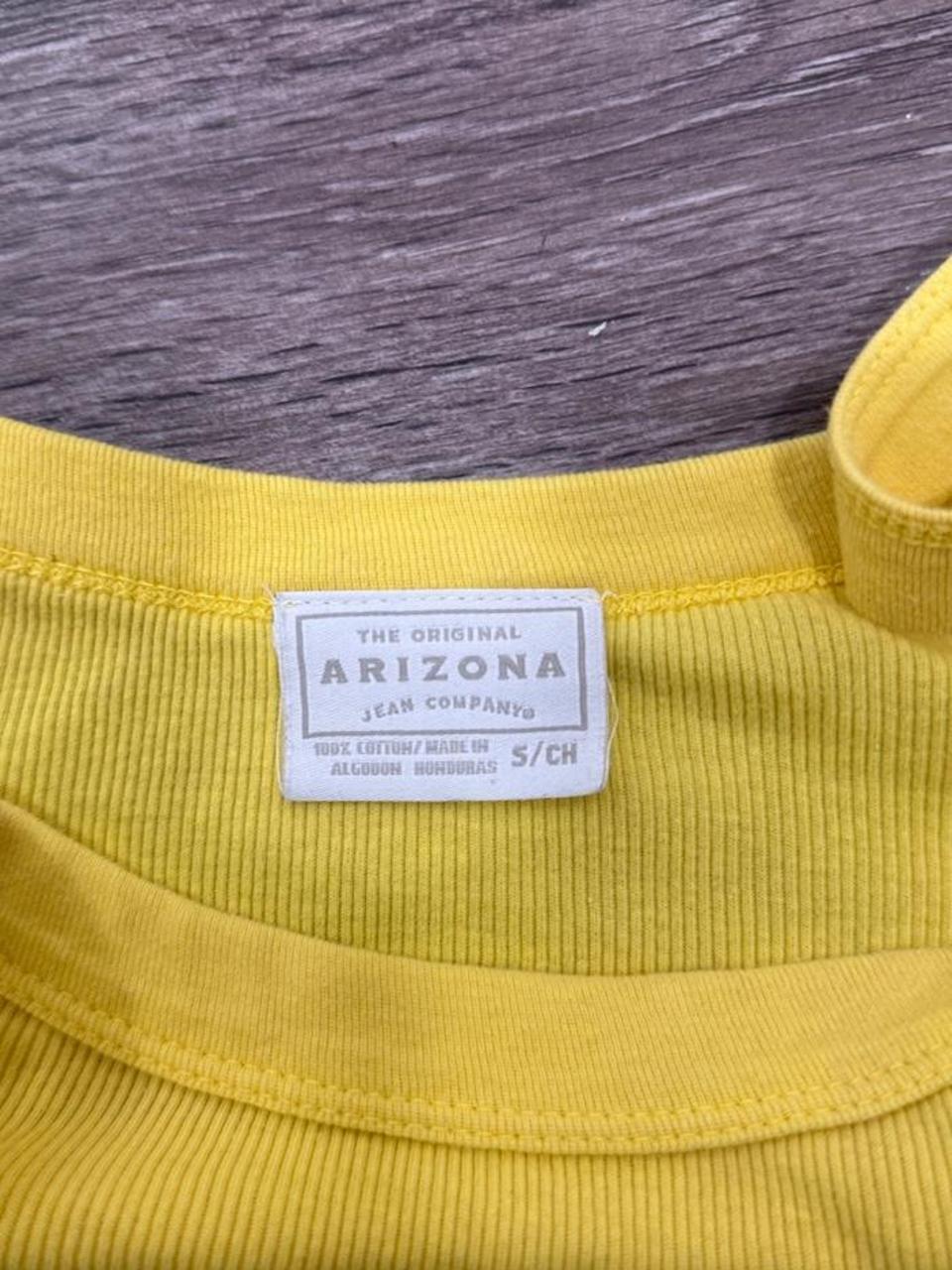 Vintage Arizona Jean Company Yellow Ribbed Tank Top