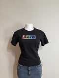 Y2K Aeropostale Rainbow Logo Graphic Tee