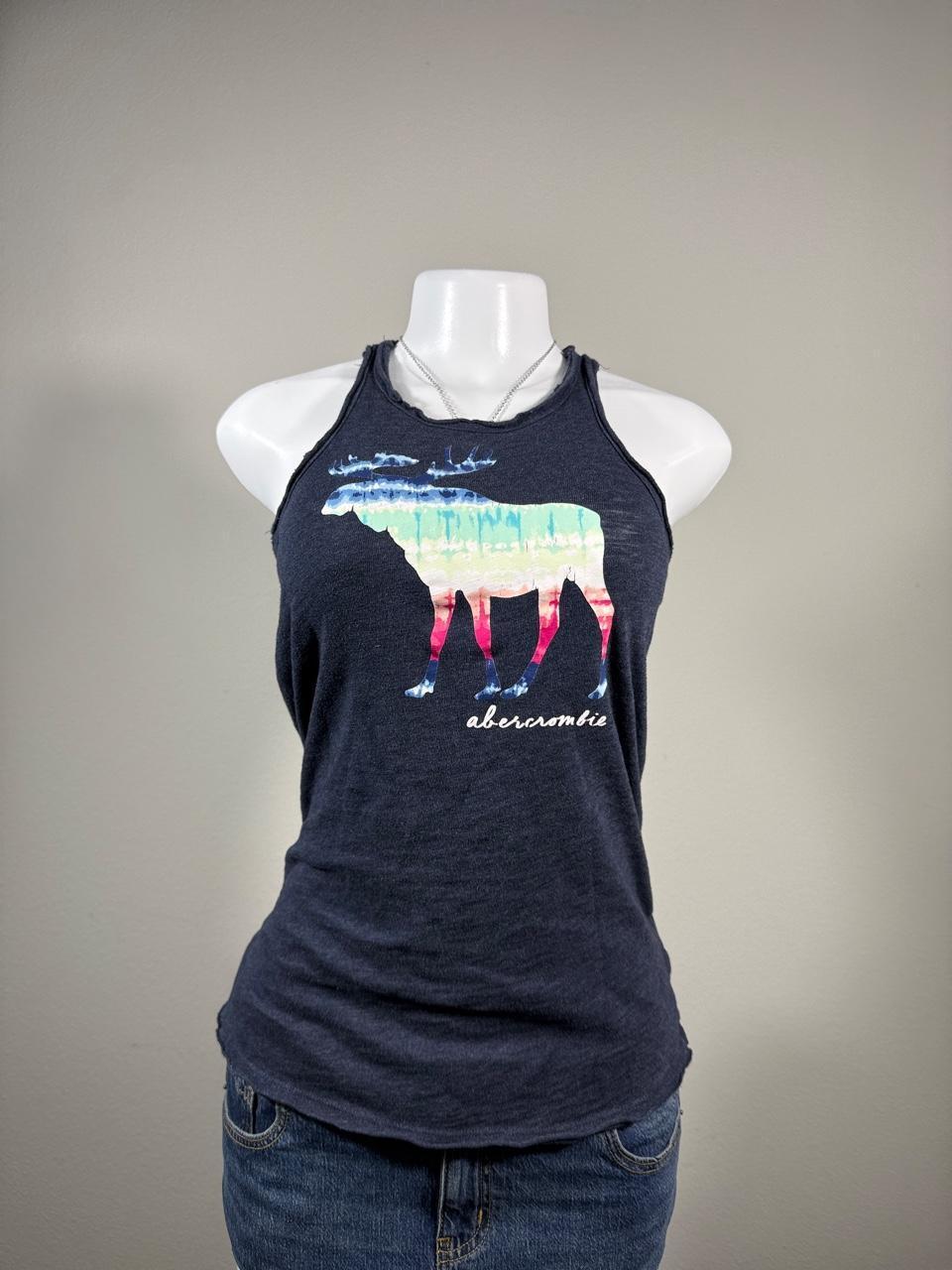 🤍 Abercrombie Navy Moose Graphic Tank 🤍