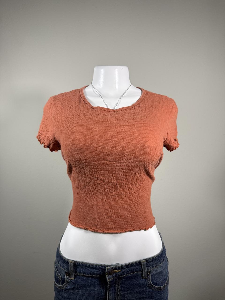 🤎 American Eagle Textured Cropped Baby Tee 🤎