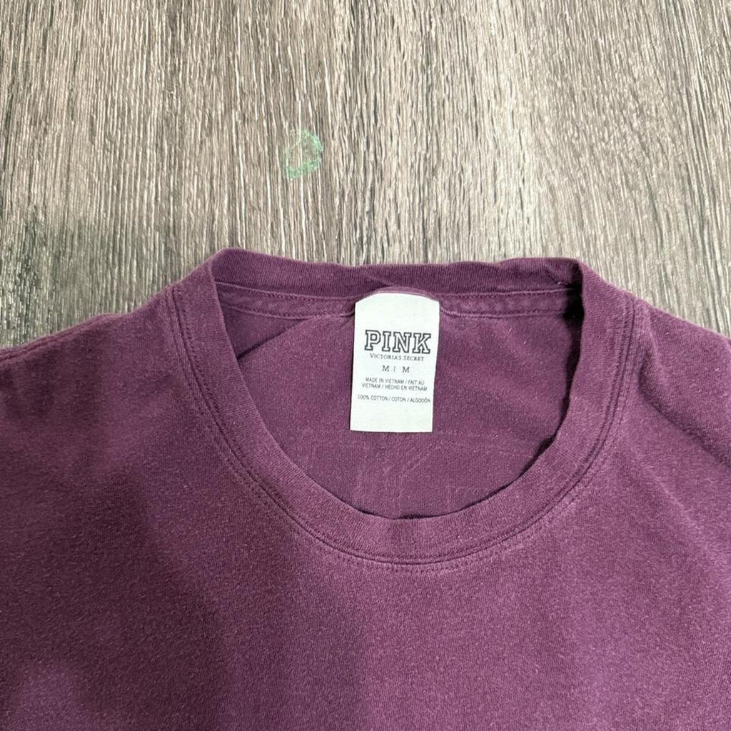 Victoria's Secret Women's Burgundy and Purple Shirt