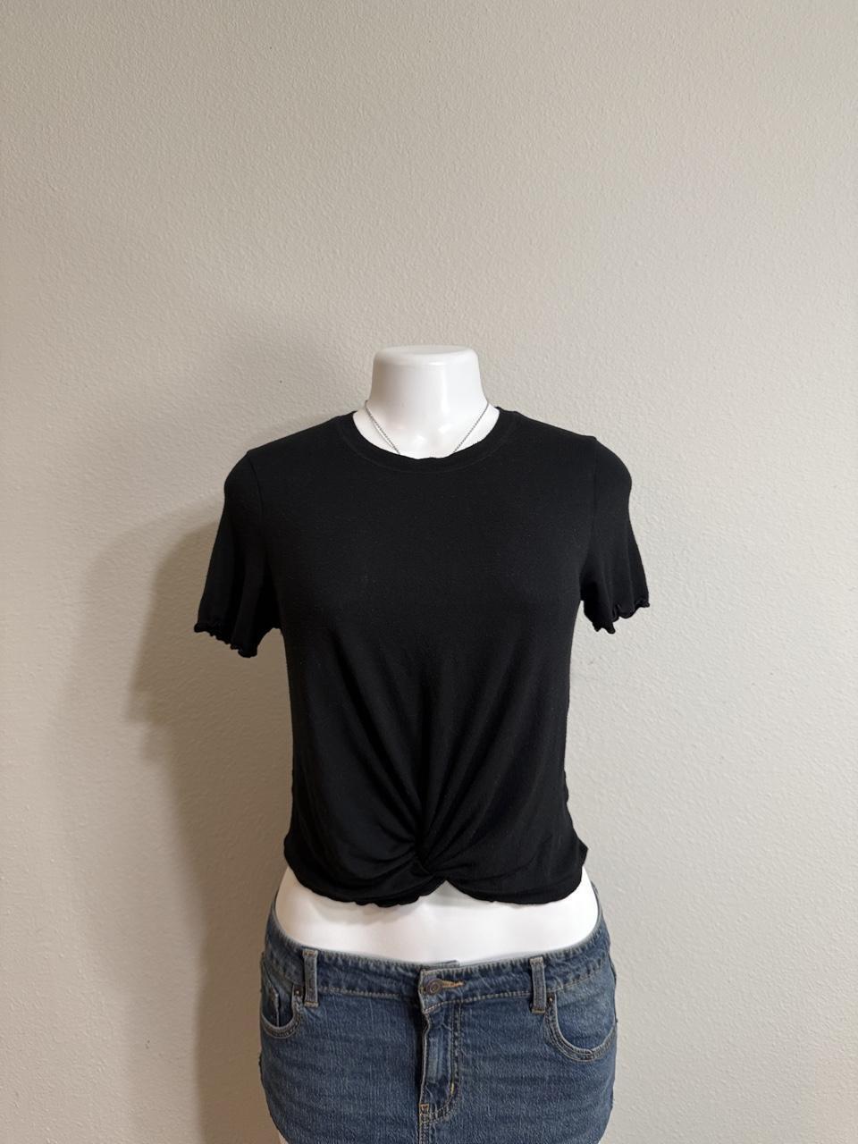 Y2K American Eagle Front Twist Tee
