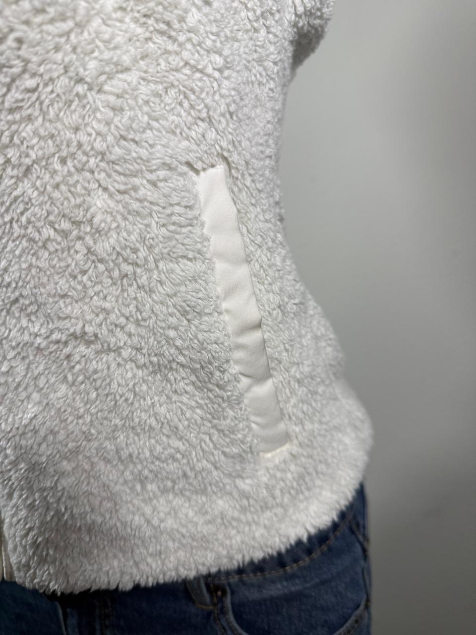 Patagonia Better Sweater Sherpa Fleece Vest White Full Zip