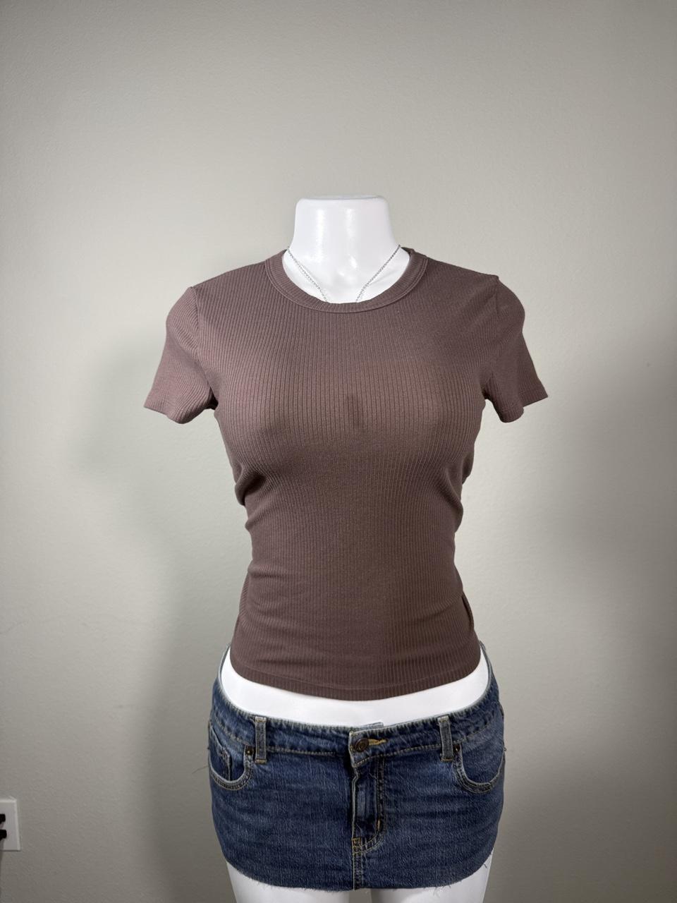 🤎 American Eagle Ribbed Baby Tee 🤎