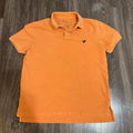 American Eagle Men's Orange Polo-shirt
