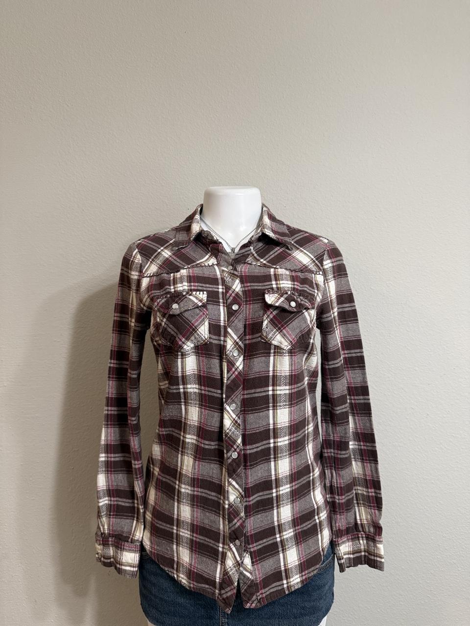 🤎 Arizona Jean Co. Plaid Snap Button Flannel 🤎