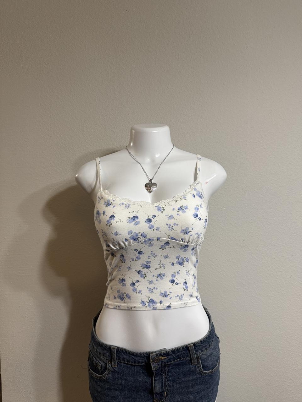 🌸 Y2K Hollister Floral Lace Cami Tank Top 🌸