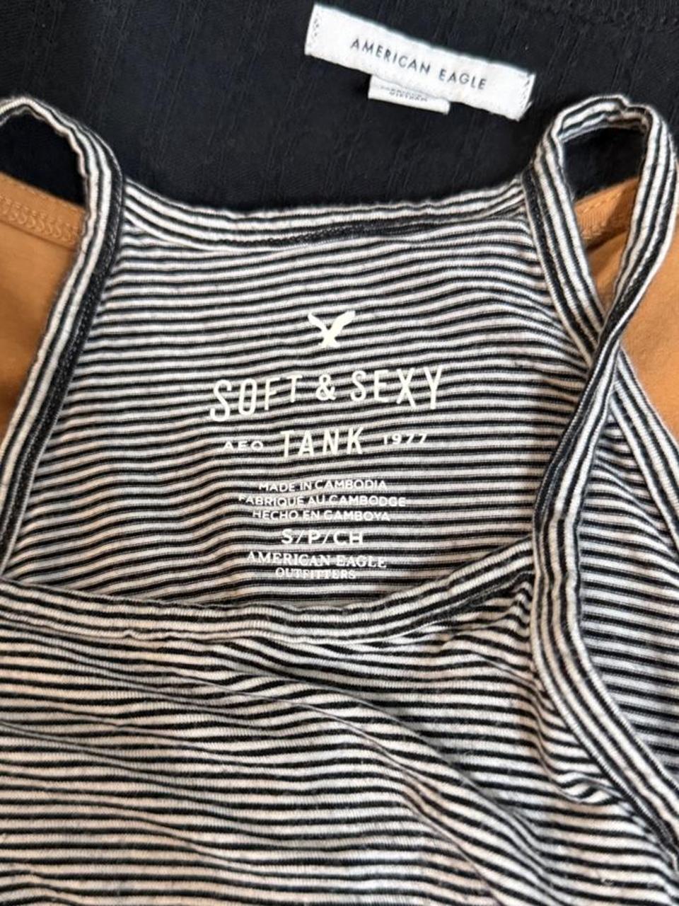 🖤 Y2K American Eagle Striped Tank Top 🖤
