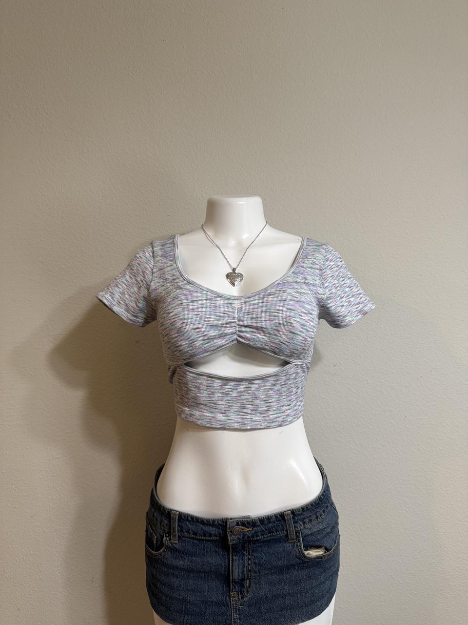 💖 Y2K Aeropostale Seriously Soft Seamless Cutout Crop Top 💖