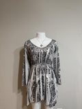 🤍 Cato Black & White Embellished Paisley Tunic Top 🤍