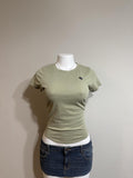 💚 Abercrombie Kids Sage Green Baby Tee 💚