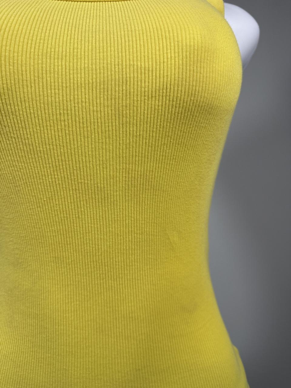 Vintage Arizona Jean Company Yellow Ribbed Tank Top