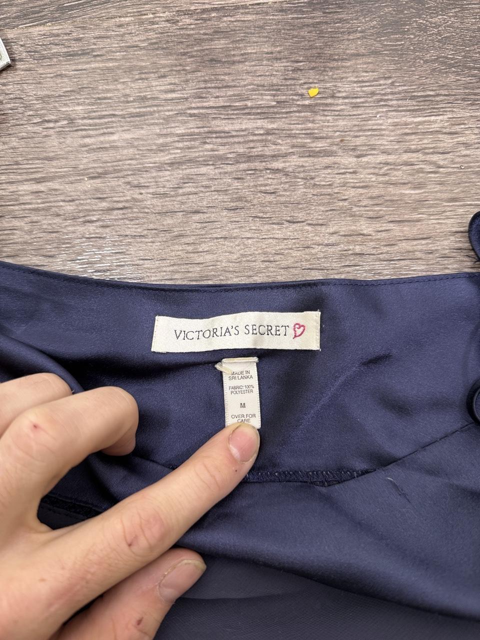 Vintage Y2K Victoria's Secret Blue Sheer Slip Chemise Babydoll