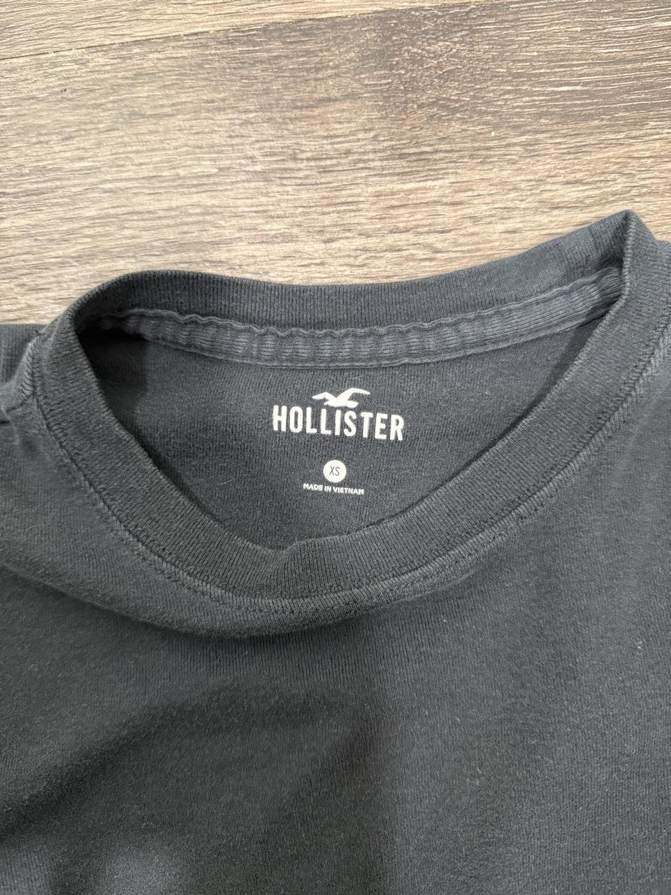 🖤 Y2K Hollister Black Cropped Baby Tee 🖤