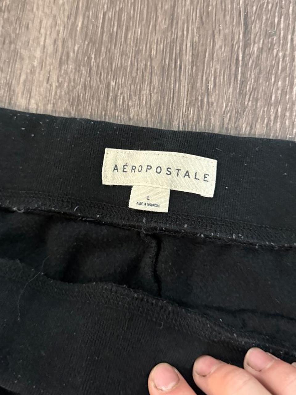 Aeropostale Women's Black and Green Joggers-tracksuit