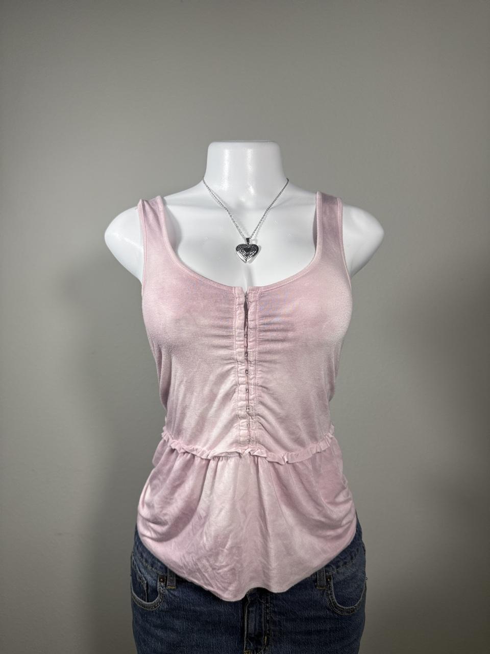 💗 American Eagle Soft & Sexy Pink Hook Front Tank 💗