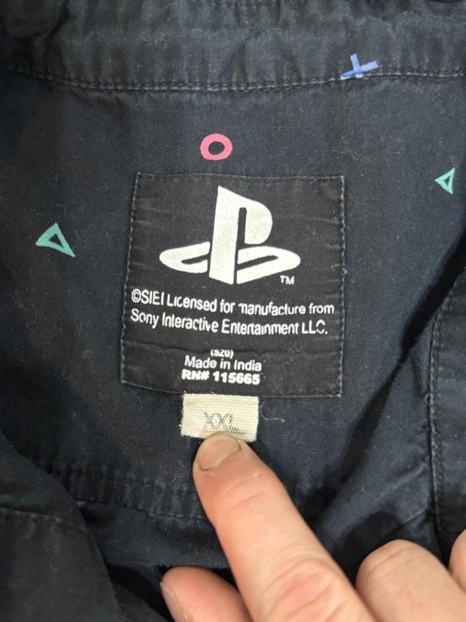 Sony Men's Black and Multi Shirt