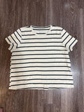 American Eagle Men's White and Cream Tshirt