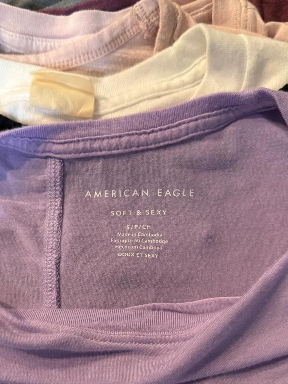 💜🦋 Y2K American Eagle Soft & Sexy Lavender Tee 🦋💜